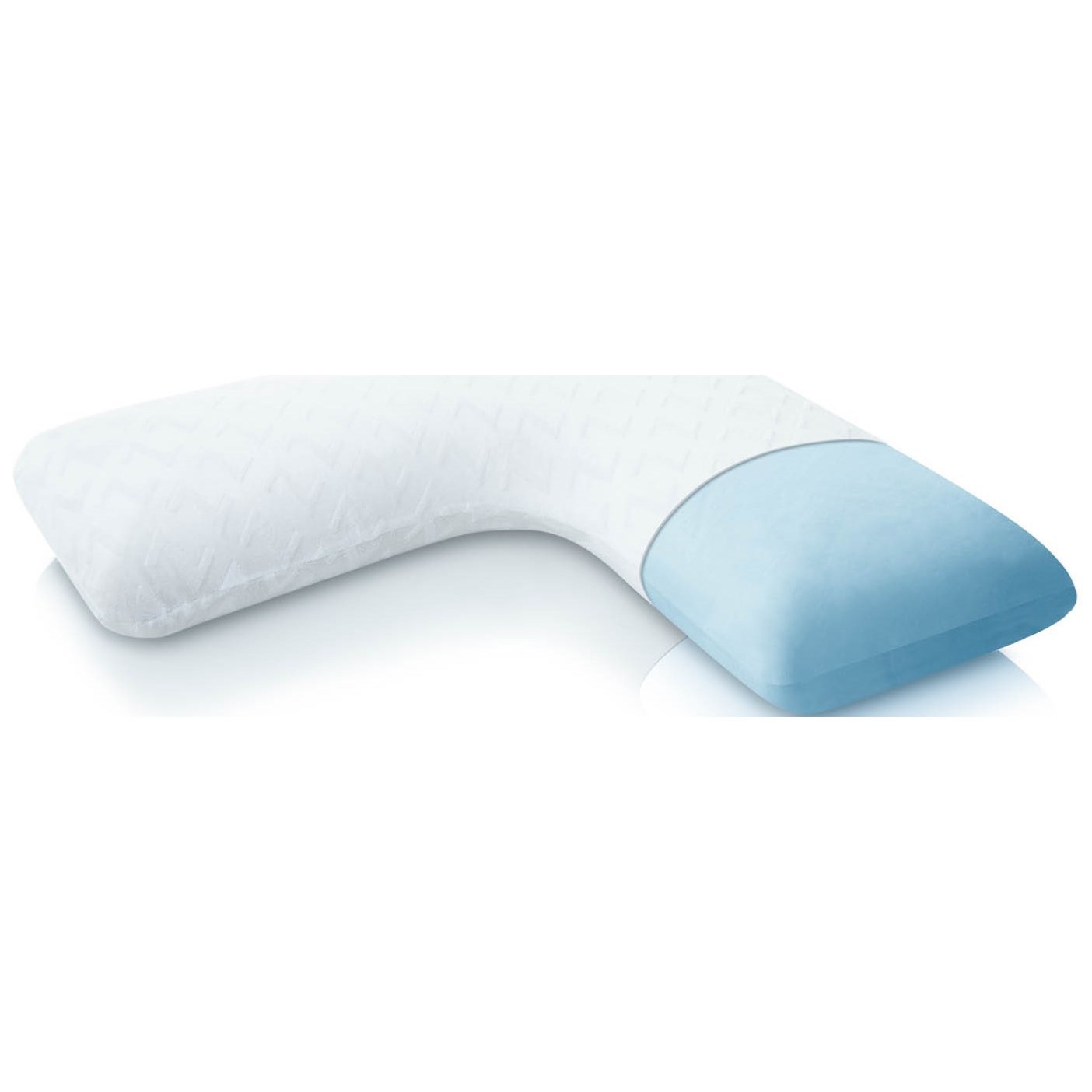 Malouf Gel Dough ZZ00LLGF L Shape Pillow A1 Furniture Mattress